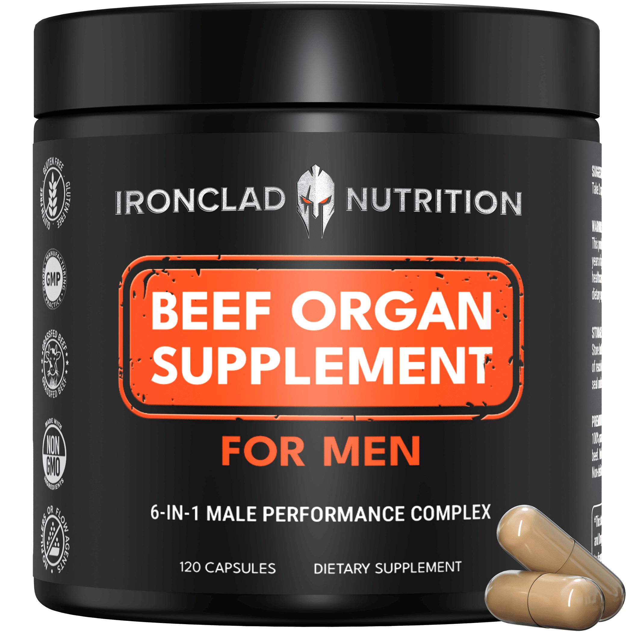 Ironclad Beef Organ Supplement for Men