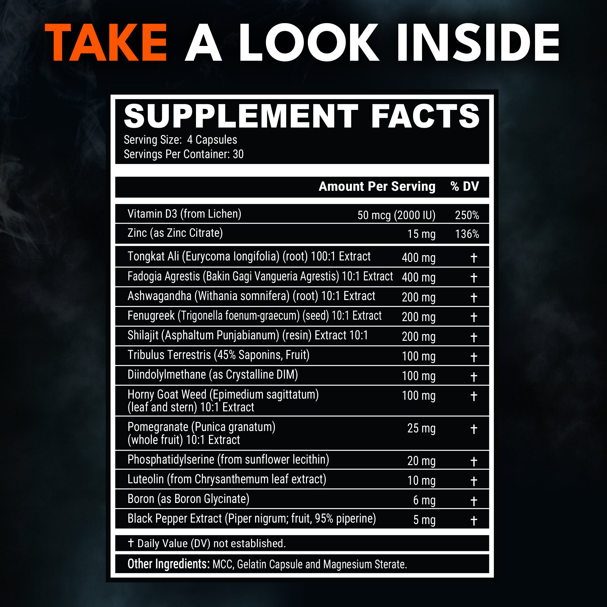 Natural Testosterone+ Supplement for Men - 15-in-1 Performance Complex - Ironclad Nutrition