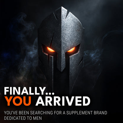 Spartan helmet graphic representing Ironclad Nutrition for men